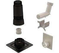 Kit condensation Renolux 80/125mm noir plafond et mural - UBBINK - 184444 Noir G
