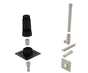Kit condensation RENOLUX entrée murale D60 100 noir UBBINK 184426