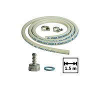 Kit connexion gaz tétine tuyau souple à colliers + adaptateur tétine