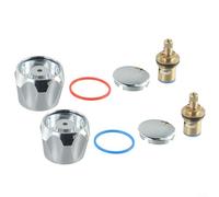 Kit Conversion Robinet 1/2" Laiton pour Lavabo Cuisine | Laiton massif et ABS, finition chromée durable, kit conversion 1/2", pour lavabo et cuisine, installation rapide