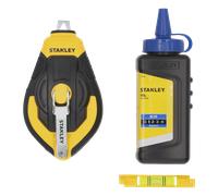 Stanley 0-47-312 FatMax Marqueur noir permanent, pointe fine, 2pcs