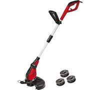 Kit coupe-bordures électrique 450 W, 30 cm - double bobine - tête de coupe réglable - protège-plantes - 3 bobines de fil incluses