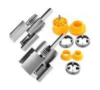 Kit coupe-filets de tuyau filetage intérieur/extérieur multi-tailles | Filière taraud coupe-tube pour tuyaux tubes conduites Pour garage salle de bains cuisine sous-sol usine ent