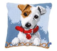 Kit coussin au point de croix Jack Russel