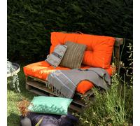 Kit de coussins pour palette capitonnés - Orange - Linxor
