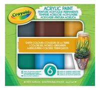 Kit créatif Crayola Acrylic Paint Couleurs de la Terre G