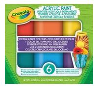 Kit créatif Crayola Acrylic Paint Couleurs Mer et Soleil G