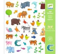 Kit créatif Djeco 160 Stickers Animaux Multicolore G