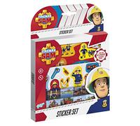 Kit Créatif - Sam Le Pompier - Stickerset - Set d'autocollants D'environ 50 pcs et 1 Scène Cartonnée