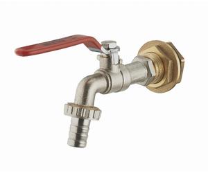 Kit cuve plastique : traversée de cuve laiton mâle M3/4' (20x27) femelle F1/2' (15x21) avec contre écrou à plateau et joint d'étanchéité + robinet de puisage 1/4 de tour mâle M1/2' nez cannelé NOYON &