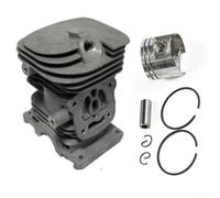 Kit cylindre 38 mm 37 mm pour tronçonneuse MS170 MS180 MS171 MS181, jeu de pièces de rechange en aluminium avec anneaux et broches pour une installation facile et une coupe améliorée (MS180)