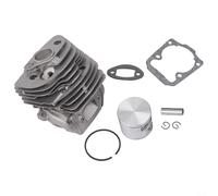 Kit cylindre et piston 46 mm pour tronçonneuse 555 556 560 560xp 562 562xp pièces avec anneaux de broche circlips pour reconstruction de moteur Construction en métal argenté robuste et durable