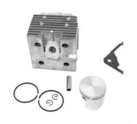 Kit Cylindre pour piston 46mm Pour Souffleur BR320 Kit Cylindre | Compatibilité Stihl BR320, BR340, SR420, alésage précis 46mm, installation facile, restauration puissance