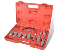 Kit d’adapteur pour pistolet à graisse 7 pièces en acier mallette fournie vidaXL