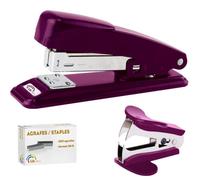Kit d agrafage (agrafeuse+ote-agrafes+ 500 agrafes 26/6) Violet