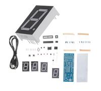 Kit D’horloge Numérique à LED DIY Rouge en Plastique