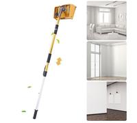 Kit d’outils de finition pour cloison sèche, boîte plate de 25 cm, truelle, rouleau d'angle, avec poignée réglable de 100 à 150 cm
