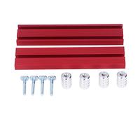 Kit d’outils de positionnement pour butée de rabotage en menuiserie, butée de table en alliage d’aluminium pour un rabotage précis, avec 4 butées de table et des vis pour machine à (17,8 mm)
