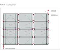 Kit d'absorbeurs solaires HelioPool® | 3 x 4 unités à disposition horizontale | 14,4 m²