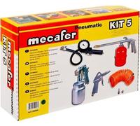 Kit d'accessoires air comprimé Mecafer 9179151, Pistolet peinture, Soufflette, Pulvérisateur tous liquides, Flexible 3m