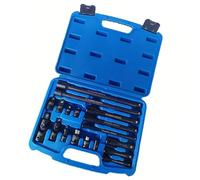 Kit d'accessoires complet d'outils d'entraînement avec 18 pièces, y compris des articulations pivotantes et une mallette de rangement organisée pour différents projets