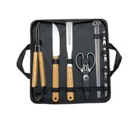 Kit D'Accessoires de Barbecue pour Char-Broil Pro 4 + side 463281024 | Juego de Utensilios de Parrilla de Acero Inoxidable Resistente, Un Excelente Regalo para Hombres