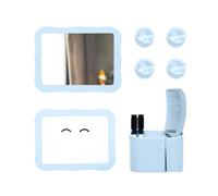 Kit D'accessoires De Casier Magnétiques Rose Avec Miroir Et Tableau Blanc | Kit D'accessoires De Casier Magnétiques En PU, Polystyrène Et PVC Avec Miroir, Tableau Blanc Effaçable Et Porte Crayon