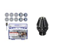 Kit d'Accessoires Dremel SC690 EZ SpeedClic - Coffret de Meules à Tronçonner pour Outil Mulltifonction Rotatif & 4486 Mandrin Universel Autoserrant de 0,8mm à 3,2mm pour Outil Multifonction Rotatif