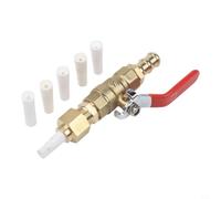 Kit d'accessoires pneumatiques pour sableuse avec valve en laiton et 5 buses résistantes à l'érosion pour le nettoyage du métal et la préparation de surface
