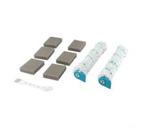 Kit d'accessoires pour aspirateur Leifheit Regulus pour Aqua, PowerVAC, avec rouleaux en microfibre, filtres en éponge et brosse de nettoyage pour balai sans fil humide et sec
