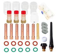 Kit d'accessoires pour chalumeau de soudage TIG, 32 pièces, compatible avec les modèles WP-17/18/26, avec boîte