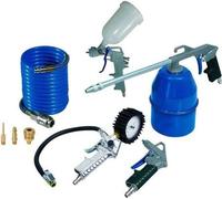 Kit d'accessoires pour compresseur MICHELIN, 8 pièces, Aluminium, Raccords rapides, Pistolet à peinture, Soufflette