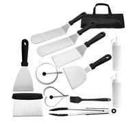 Kit d'accessoires pour Grill 13 pièces, accessoires pour Grill avec sac de transport, adapté pour Barbecue intérieur et extérieur, cuisine de Camping