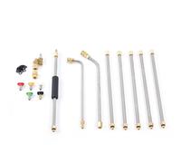 Kit d'accessoires pour lance d'extension de nettoyeur haute pression pour le nettoyage et le lavage