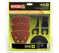 Kit d'accessoires pour outil multifonction Ryobi OnePlus RAK15MT, 15 pièces, Spécial Bois, Lames de scie plongeantes 28mm et 88mm, Abrasifs inclus