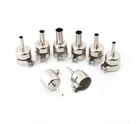 Kit D'accessoires pour Pistolet Thermique, Becs Résistant à la Chaleur pour Pistolet à Air Chaud Astuces Outils Outils de Réparation de Station de Soudage à l'air （3/4/5/6/7/8/10 / 12mm) 8pcs / Set