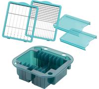 Kit d'accessoires pour trancheuse à légumes, comprenant 5 pièces, différents disques de découpe, et un système de rangement