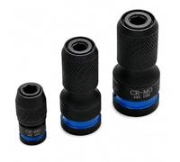 Kit d'adaptateur de douille de perceuse, 3 pièces de tournevis à tige hexagonale de 6,35 mm, adaptateurs de qualité d'impact en acier pour perceuse électrique, perceuse sans fil et tournevis