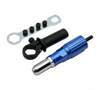 Kit d'adaptateur de rivets aveugles en alliage d'aluminium avec mécanisme de changement rapide pour rivets électriques pour pistolets, outils électriques pour travaux de réparation de métal et de