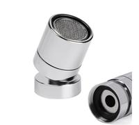 Kit d'adaptateur de robinet, Adaptateur d'aérateur de robinet pivotant à 360 °, femelle 16-24mm, buse en laiton massif chromé(Female 24mm)