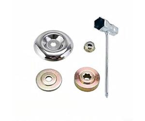 Kit d'adaptateur de tête de tondeuse à gazon en métal de rechange pour tondeuse à gazon, brosse rotative robuste, plaque de 47 mm d'épaisseur (E)