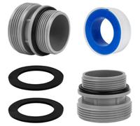 Kit d'Adaptateur Universel pour Tuyau de Piscine Intex - Convertisseur de 40 mm vers 1,5 Pouce (38 mm) - Compatible avec Référence