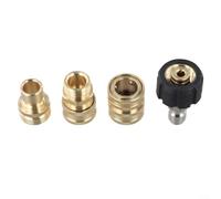 Kit d'adaptateurs M22 pour nettoyeur haute pression 14 mm - Raccord de tuyau en acier inoxydable - Pour lave-linge de voiture, outils de jardinage