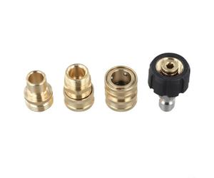 Kit d'adaptateurs M22 pour nettoyeur haute pression 14 mm - Raccord de tuyau en acier inoxydable - Pour lave-linge de voiture, outils de jardinage