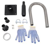 Kit d'adaptation pour silencieux d'échappement de générateur, en acier inoxydable, pour montage mural