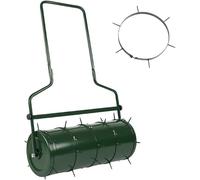 Kit d'aération manuelle pour rouleau de jardin, aérateur pour pelouse, rouleau de jardin, outil d'aération avec picots métalliques, 5 pièces. 6 picots pour les cours et les pelouses, sans rouleau