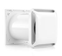 Kit d'aération passif d'admission d'air frais avec filtre et conduit mural | Débit d'air réglable à 3 niveaux pour une prise d'air frais contrôlée et une ventilation passive, idéal pour les chambres