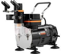 Kit d'aérographe, ensemble d'aérographe professionnel avec compresseur, kit de système d'aérographie avec aérographes polyvalents à double action et alimentation par gravité, maquillage artistique pou