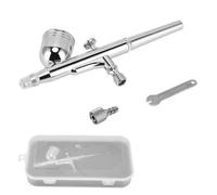 Kit D'aérographe Précis En Acier Inoxydable, Double Action, Petit Stylo À Peinture En Aérosol Pour Gâteau De Tatouage Temporaire