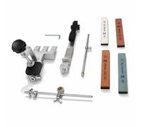 Kit D'affûtage de Couteaux Aiguiseur de Couteaux Robuste Professionnel Pierre à Aiguiser Outils de Cuisine à Angle Constant RH006 Système de Meulage